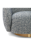 Brass Base Curved Swivel Chair | Eichholtz Brice | Oroatrade.com