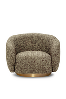 Brass Base Curved Swivel Chair | Eichholtz Brice | Oroatrade.com