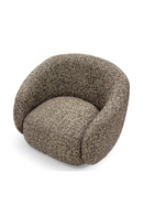 Brass Base Curved Swivel Chair | Eichholtz Brice | Oroatrade.com