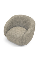 Brass Base Curved Swivel Chair | Eichholtz Brice | Oroatrade.com