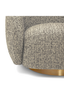 Brass Base Curved Swivel Chair | Eichholtz Brice | Oroatrade.com