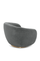 Brass Base Curved Swivel Chair | Eichholtz Brice | Oroatrade.com