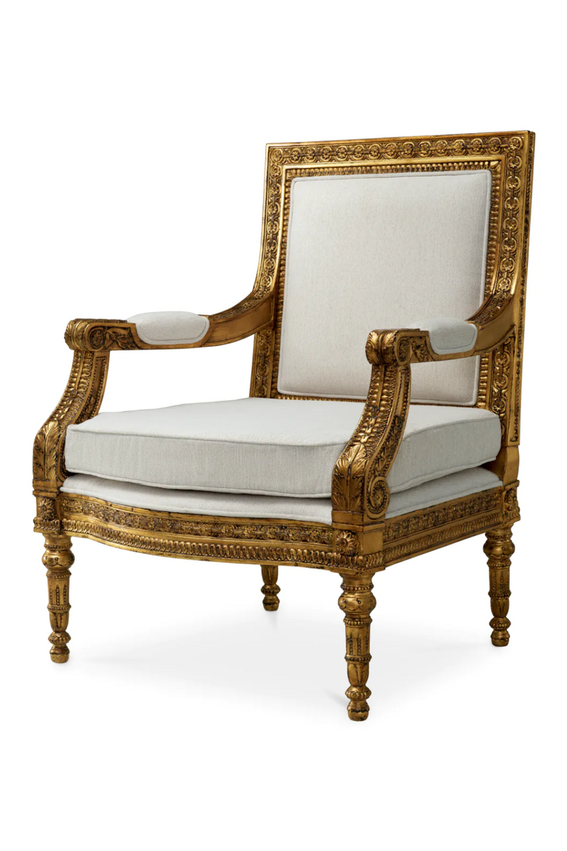 Gold Opulent Fauteuil Chair | Met x Eichholtz Louis | Oroatrade.com