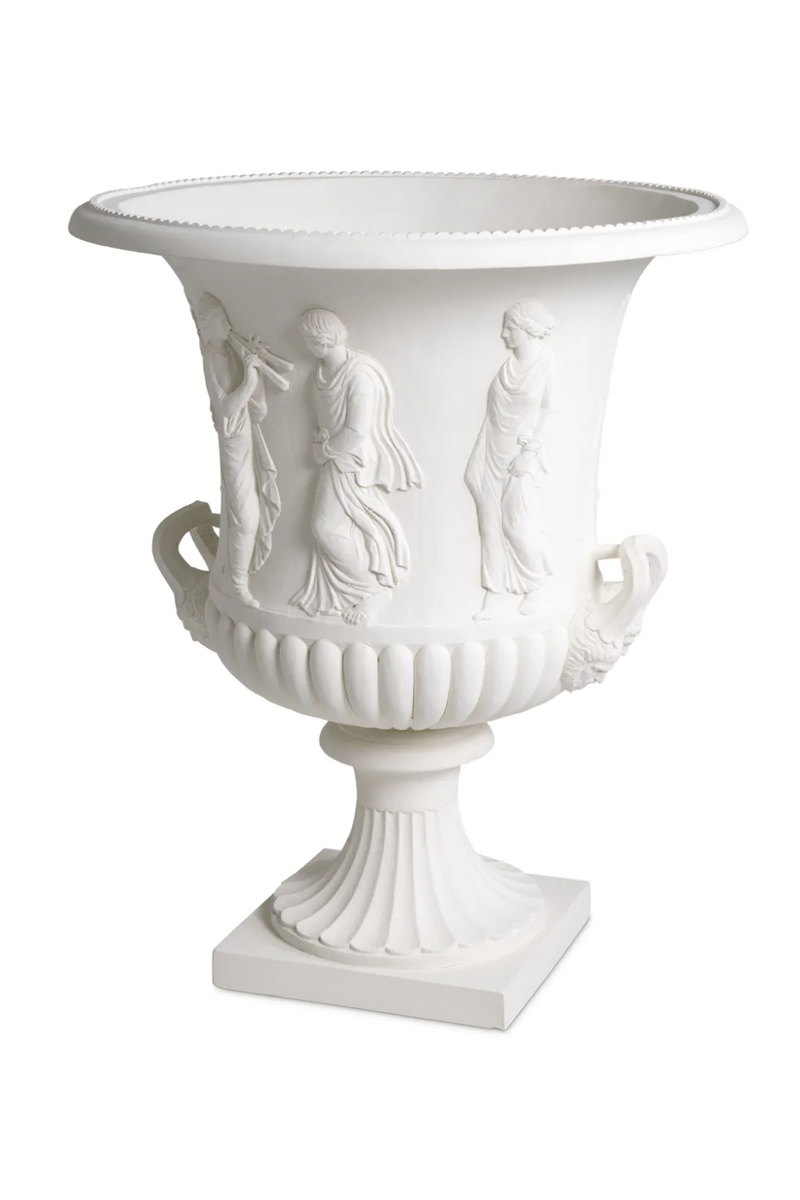 White Classical Relief Vase | Met x Eichholtz Calyx-krater | Oroatrade.com