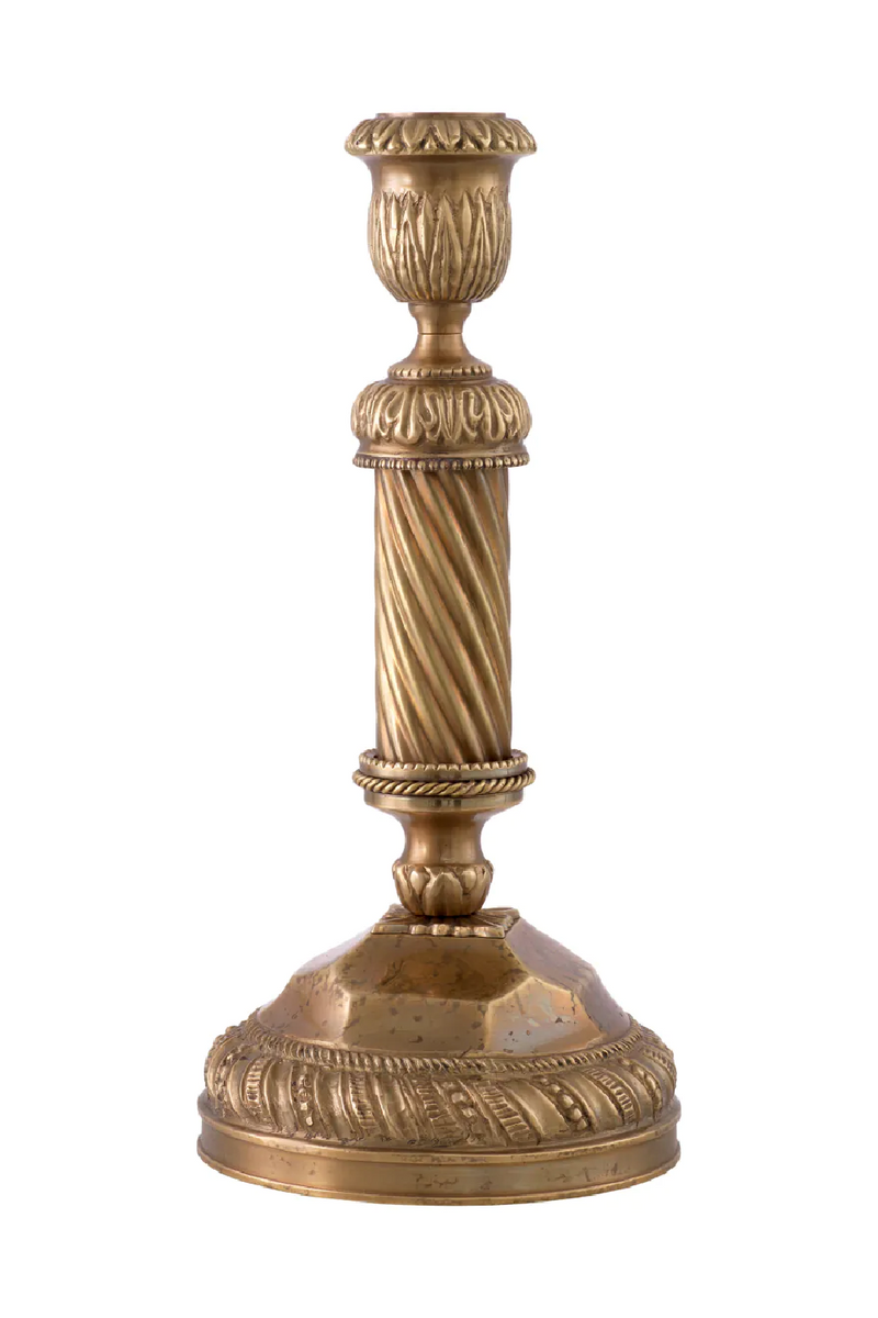Vintage Brass Candle Holder | Met x Eichholtz Carnier | Oroatrade.com