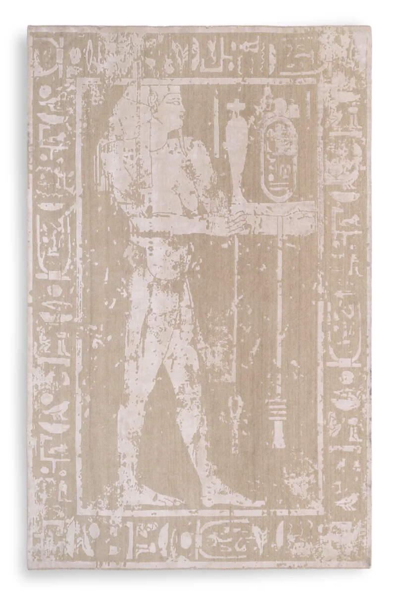 Beige Wool Blend Carpet | Met x Eichholtz Akhtihotep 10 x 13 | Oroatrade.com
