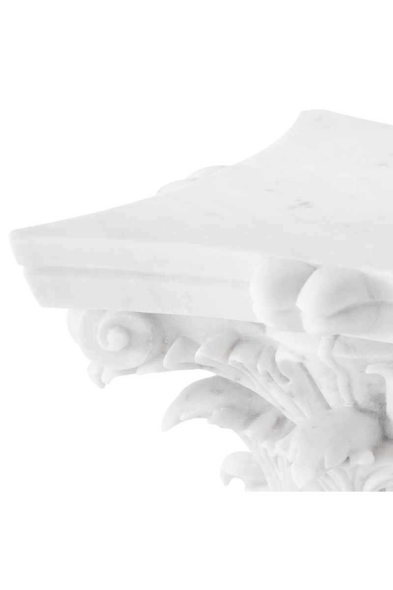 Carved White Marble Coffee Table | Met x Eichholtz Acanthus | Oroatrade.com
