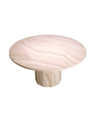 Round Travertine Dining Table | Met x Eichholtz Florence | Oroatrade.com