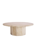 Round Travertine Coffee Table | Met x Eichholtz Florence | Oroatrade.com