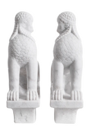 White Marble Greek Sculpture Set (2) | Met x Eichholtz Sphinx | Oroatrade.com