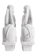 White Marble Greek Sculpture Set (2) | Met x Eichholtz Sphinx | Oroatrade.com
