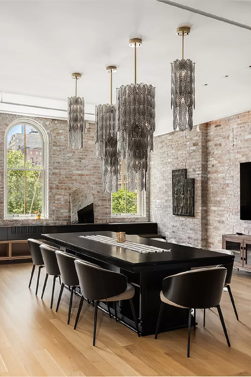 Smoke Glass Palm Chandelier | Met x Eichholtz Sahure | Oroatrade.com
