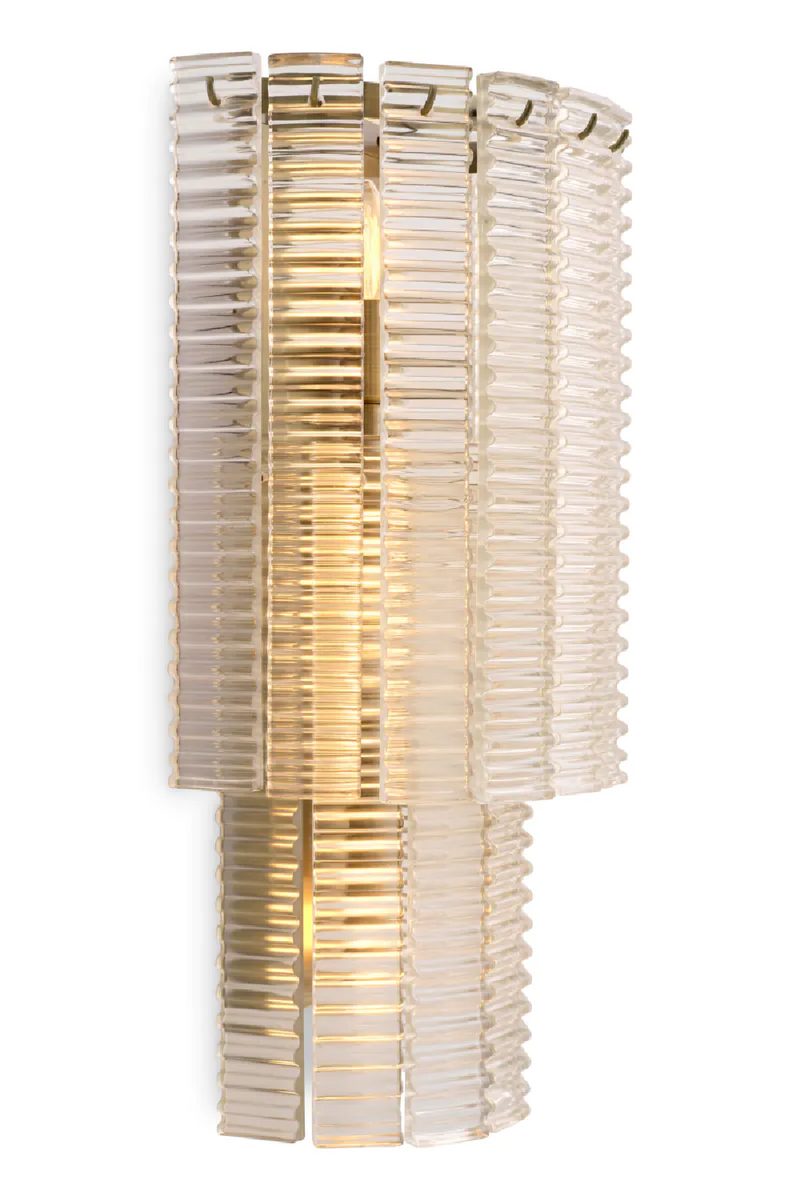 Ridged Glass Wall Lamp | Met x Eichholtz Imperial | Oroatrade.com