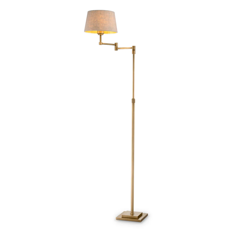 Linen Shade Adjustable Floor Lamp | Met x Eichholtz Corbin | Oroatrade.com