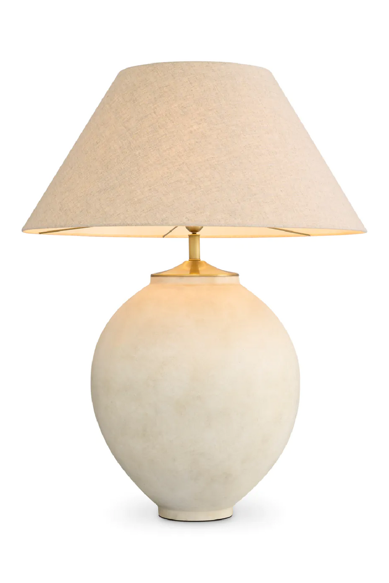 White Linen Table Lamp | Met x Eichholtz Moon Jar | Oroatrade.com