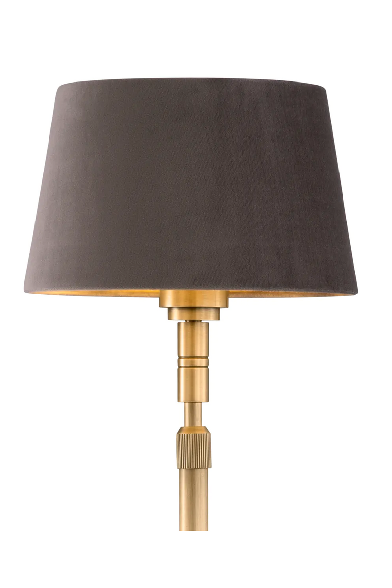 Gray Velvet Adjustable Floor Lamp | Met x Eichholtz Tryon | Oroatrade.com
