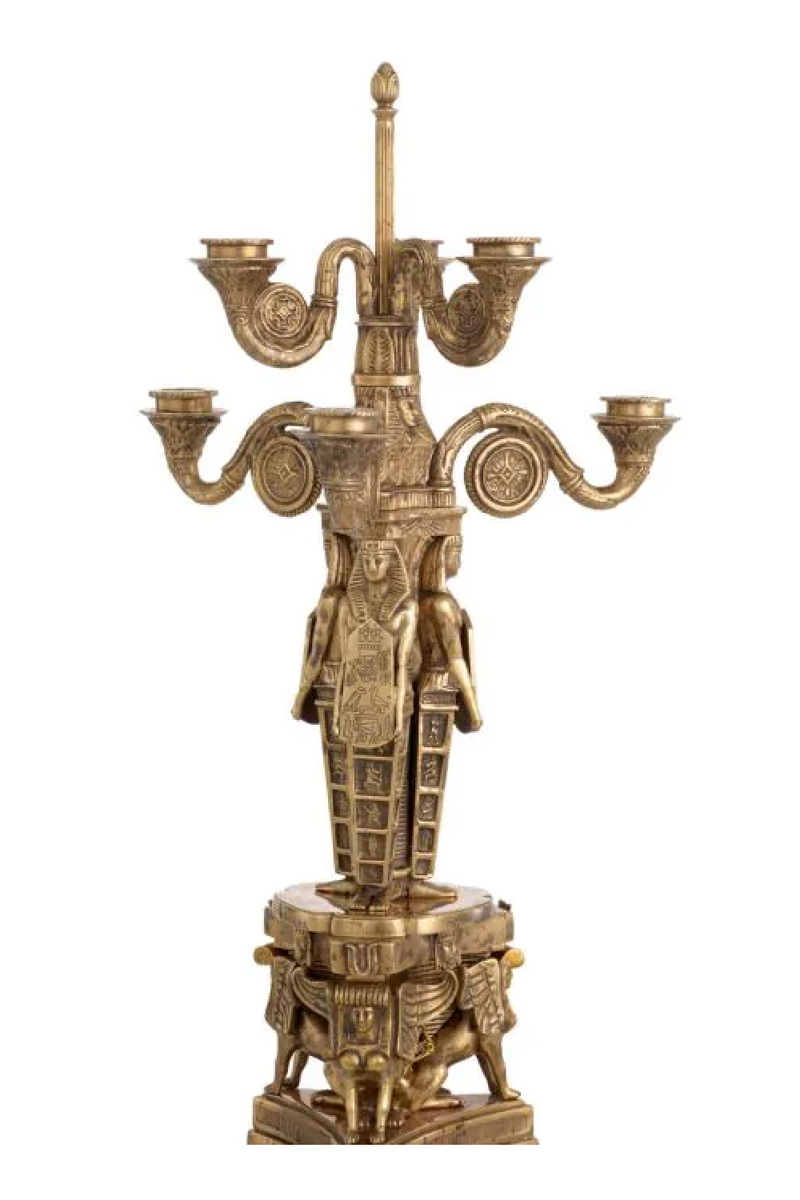 Antique Brass Candle Holder | Met x Eichholtz Decaix | Oroatrade.com