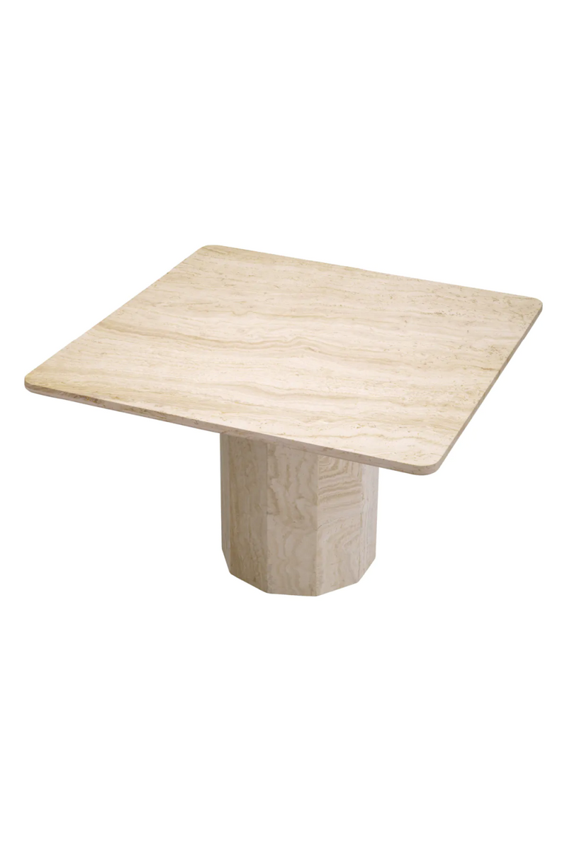 Modern Natural Travertine Dining Table  | Eichholtz Piazza