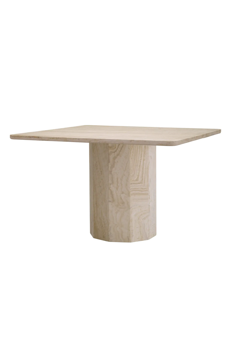 Modern Natural Travertine Dining Table  | Eichholtz Piazza