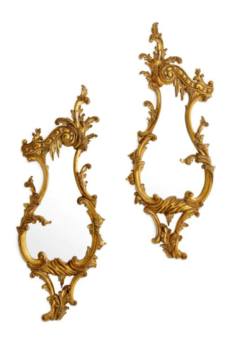 Antique Gold Carved Mirrors (2) | Met x Eichholtz Gould | Oroatrade.com