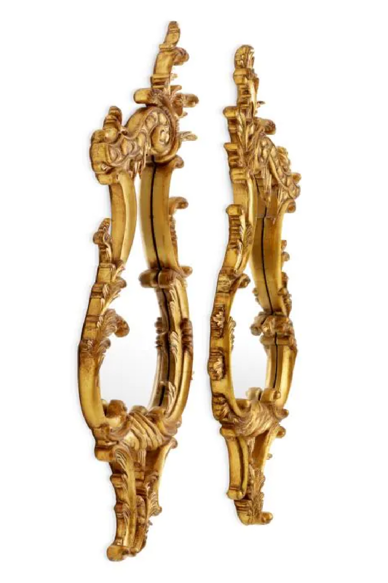 Antique Gold Carved Mirrors (2) | Met x Eichholtz Gould | Oroatrade.com