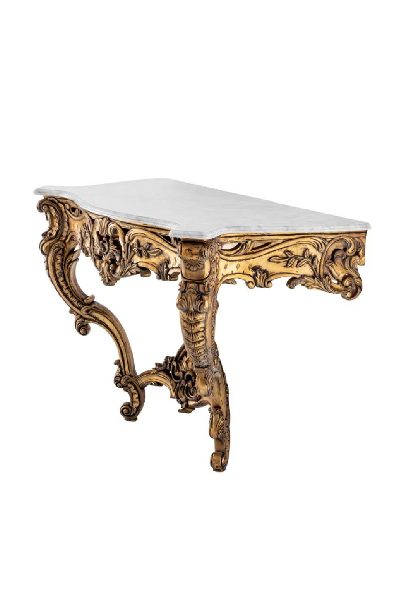 Carved Gold Console Table | Met x Eichholtz Rococo | Oroatrade.com