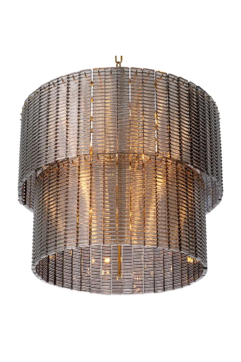 Ridged Glass Chandelier | Met x Eichholtz Imperial Double