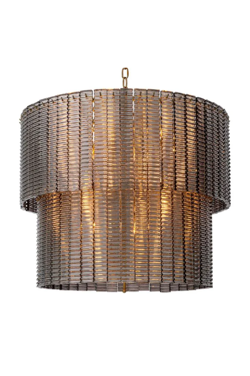 Ridged Glass Chandelier | Met x Eichholtz Imperial Double