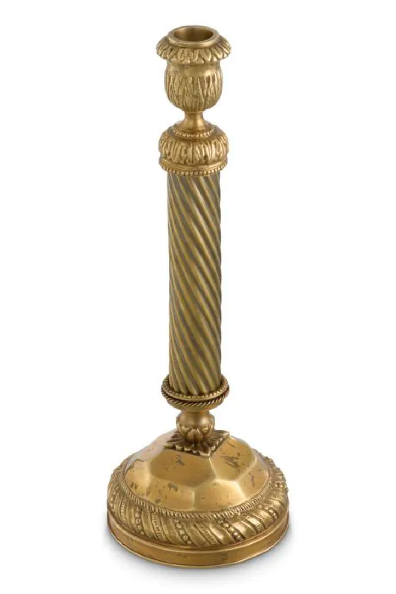 Vintage Brass Candle Holder | Met x Eichholtz Carnier | Oroatrade.com