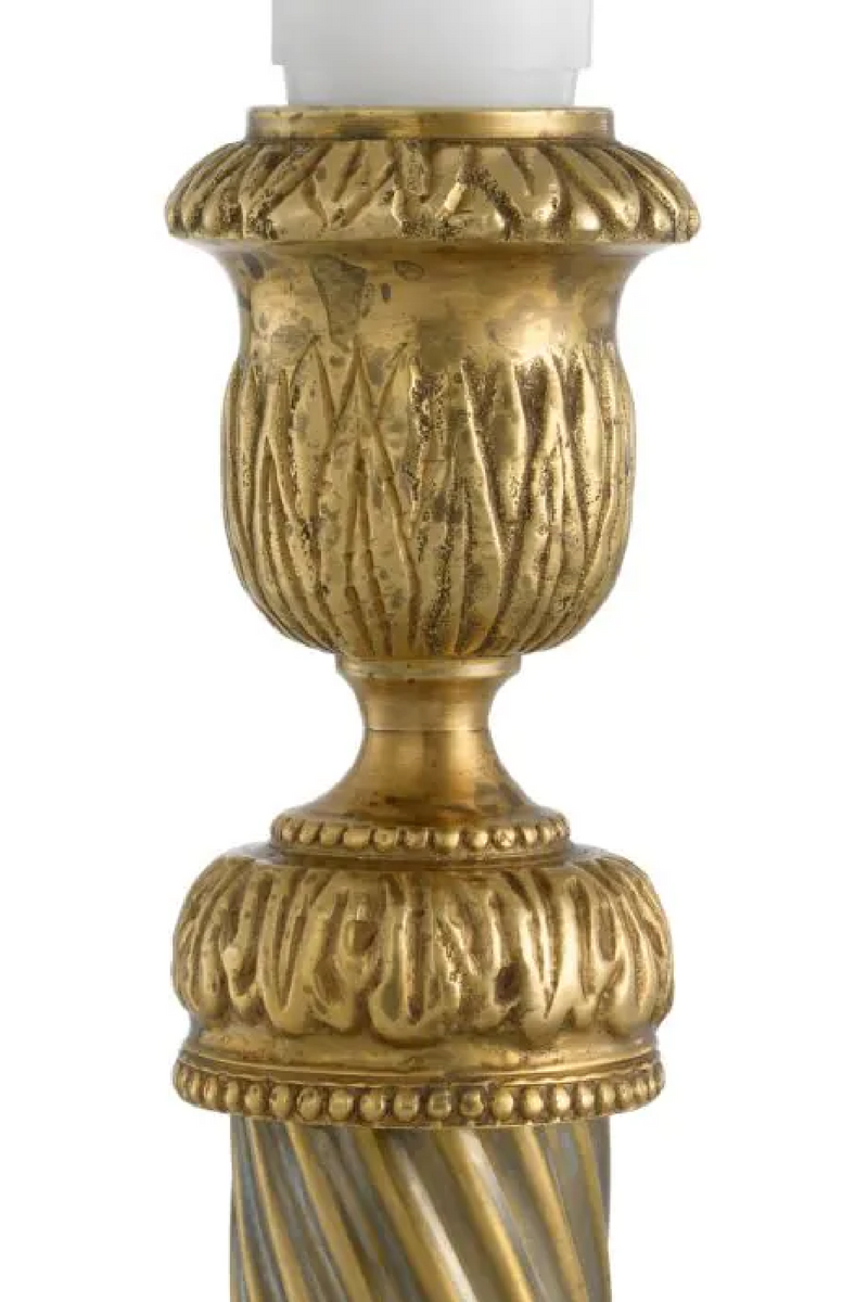 Antique Brass Faceted Candle Holder L | Met x Eichholtz Carnier | Oroatrade.com