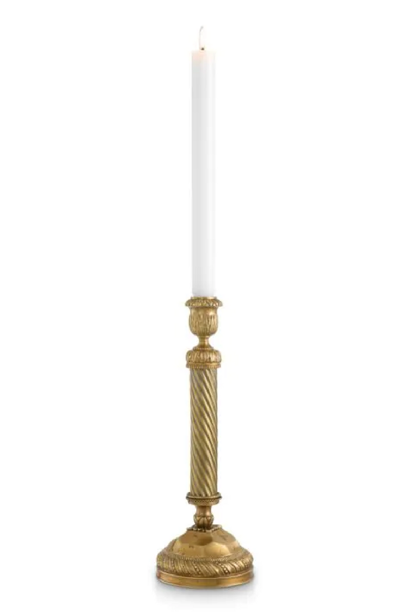 Vintage Brass Candle Holder | Met x Eichholtz Carnier | Oroatrade.com