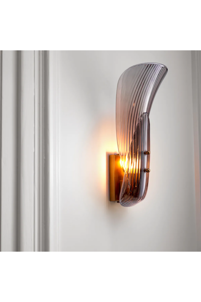 Fluted Glass Wall Lamp | Met x Eichholtz Amun