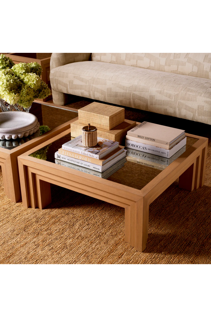 Antiqued Mirror Square Coffee Table | Met x Eichholtz Metropolitan