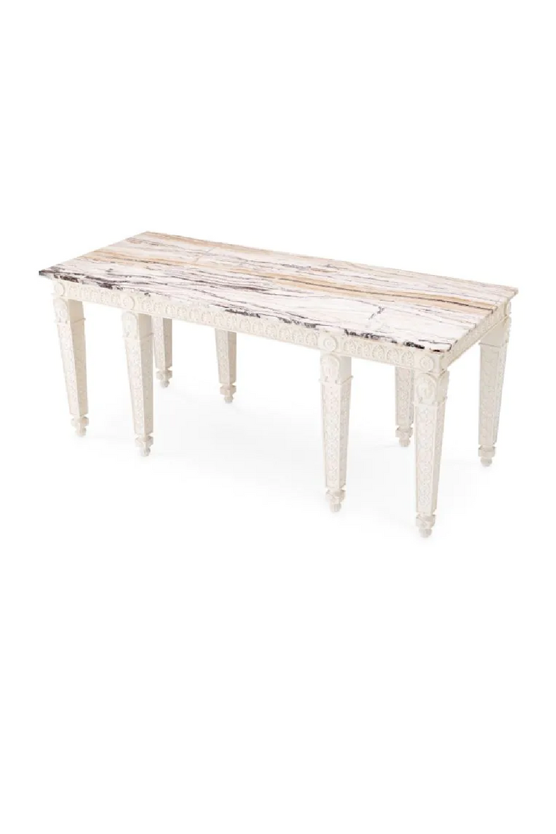 Antique White Marble Console Table | Met x Eichholtz Croome Court | Oroatrade.com