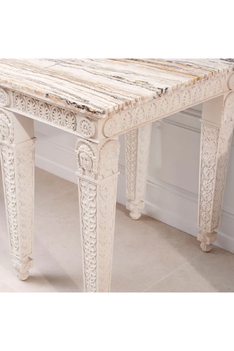 Antique White Marble Console Table | Met x Eichholtz Croome Court | Oroatrade.com