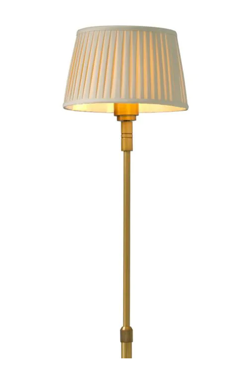 Beige Pleated Shade Floor Lamp | Met x Eichholtz Tryon