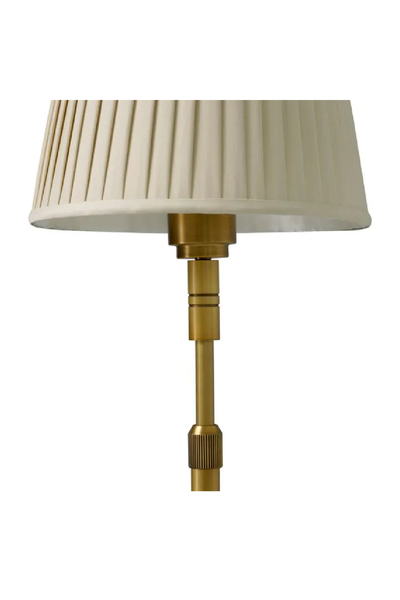 Beige Pleated Shade Floor Lamp | Met x Eichholtz Tryon