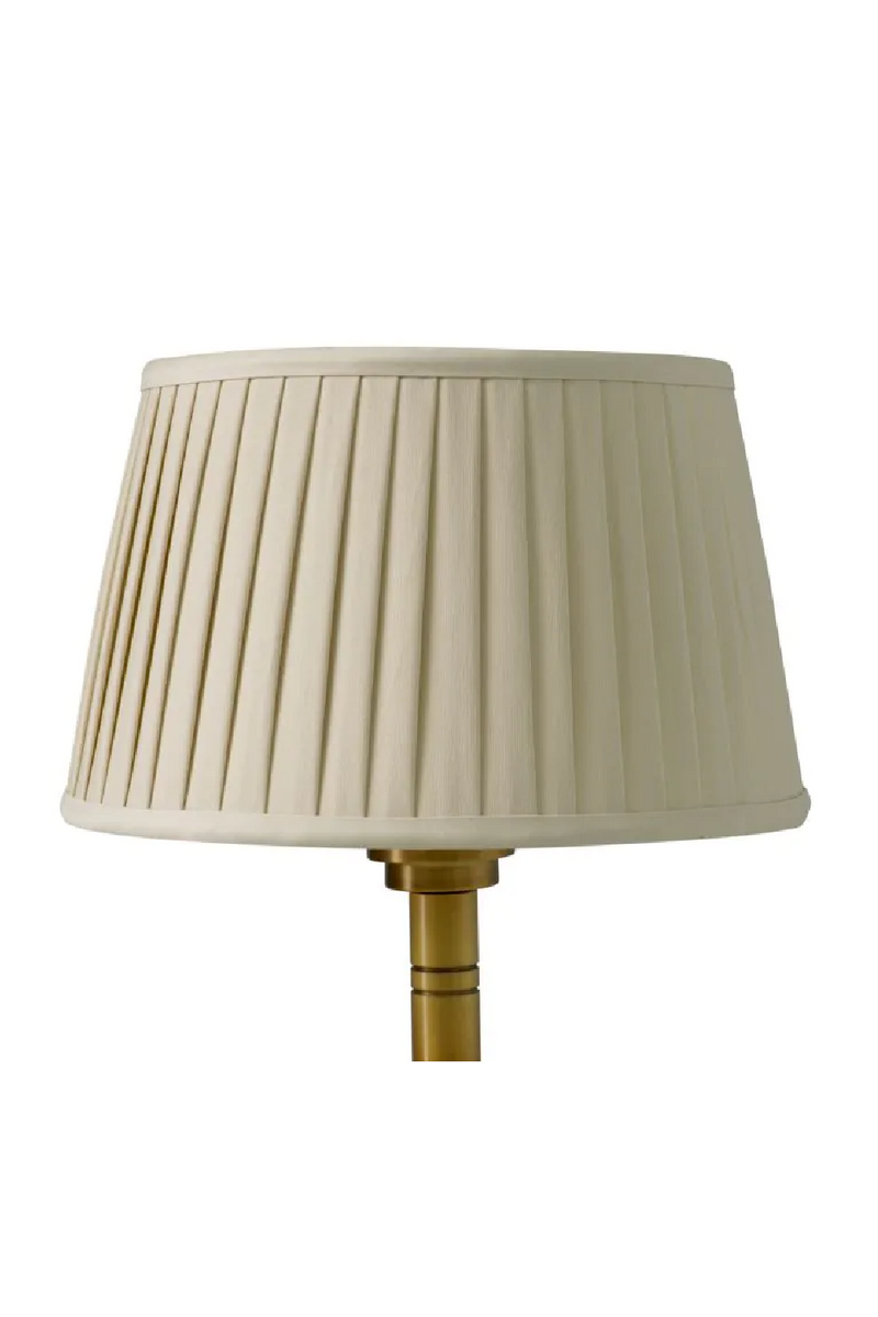 Beige Pleated Shade Floor Lamp | Met x Eichholtz Tryon