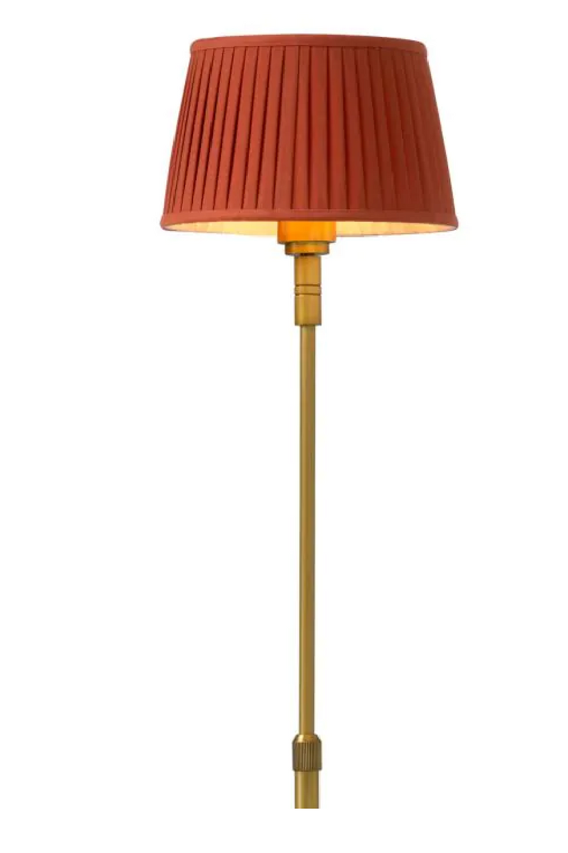 Orange Pleated Shade Floor Lamp | Met x Eichholtz Tryon