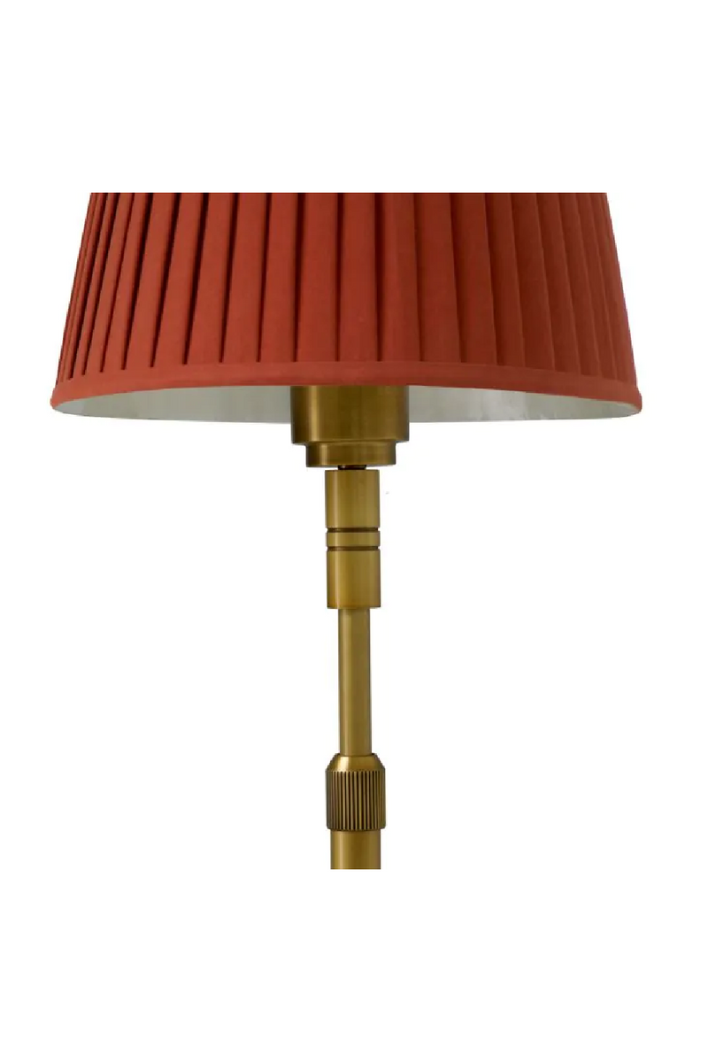 Orange Pleated Shade Floor Lamp | Met x Eichholtz Tryon