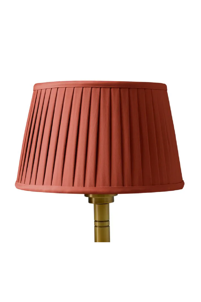 Orange Pleated Shade Floor Lamp | Met x Eichholtz Tryon