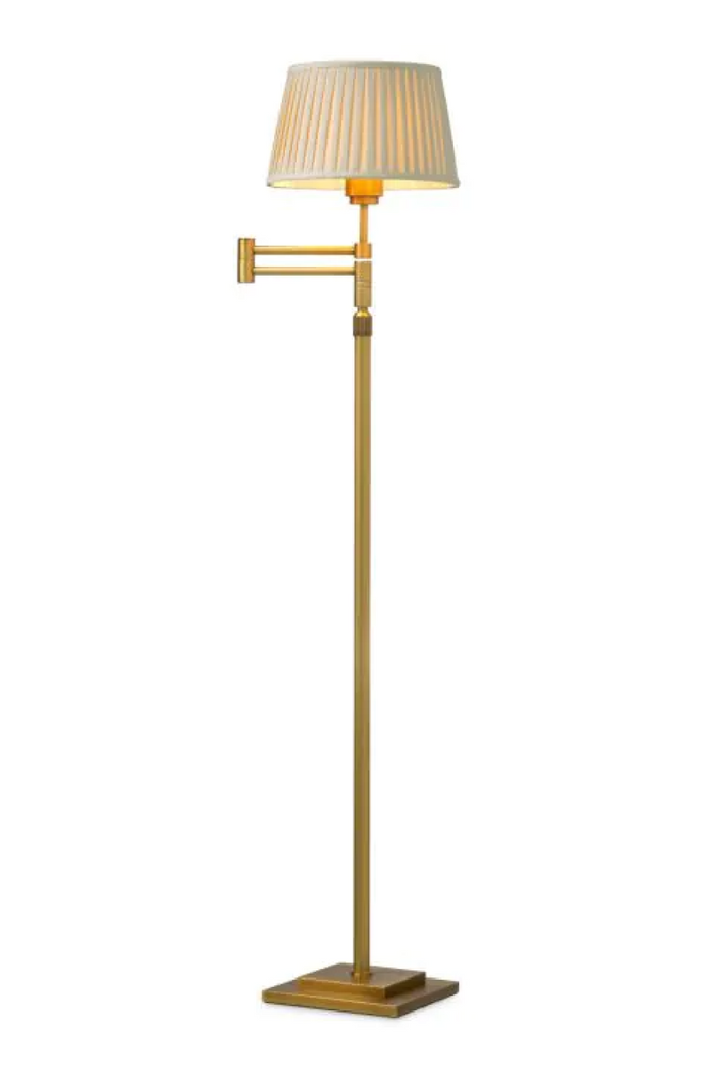 Beige Shade Adjustable Floor Lamp | Met x Eichholtz Corbin