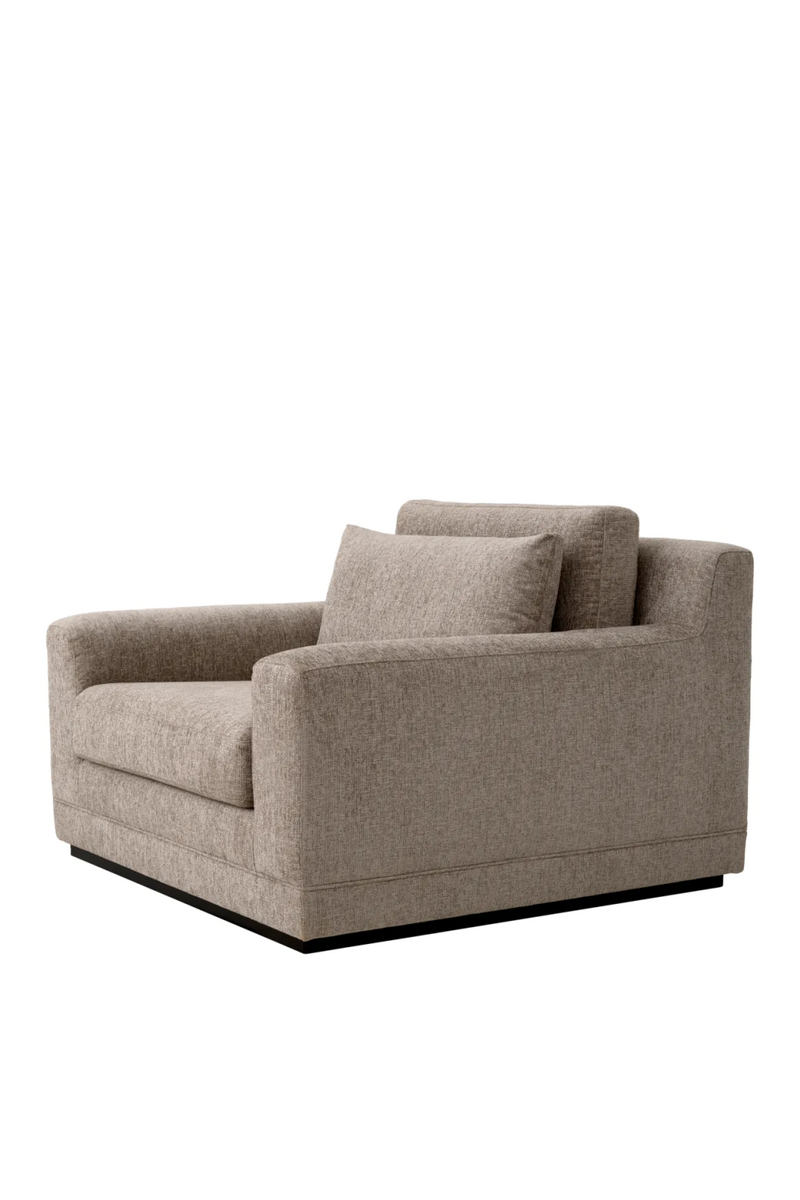 Taupe Chenille Lounge Chair | Met x Eichholtz Manhattan | Oroatrade.com