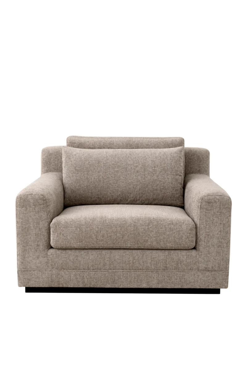 Taupe Chenille Lounge Chair | Met x Eichholtz Manhattan | Oroatrade.com