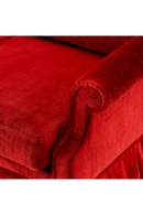 Red Velvet Frilled Sofa | Met x Eichholtz Verplanck