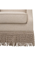Beige Twisted Fringe Swivel Chair | Met x Eichholtz Madison