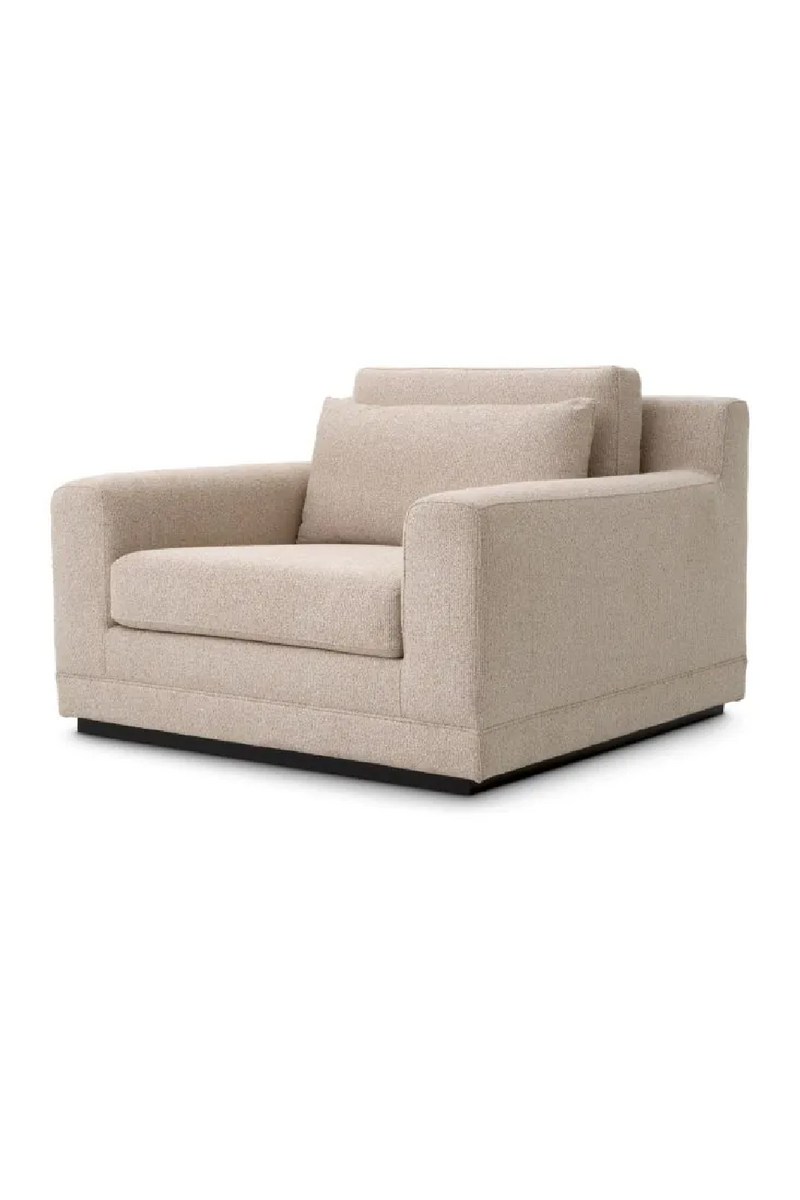 Beige Fabric Lounge Chair | Met x Eichholtz Manhattan