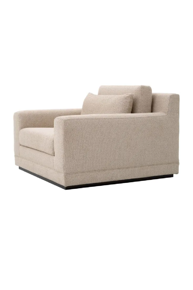 Beige Fabric Lounge Chair | Met x Eichholtz Manhattan