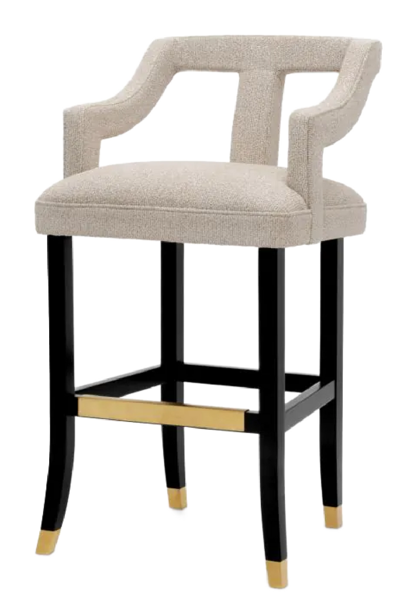 Beige Cut-Out Bar Stool | Met x Eichholtz Roumier