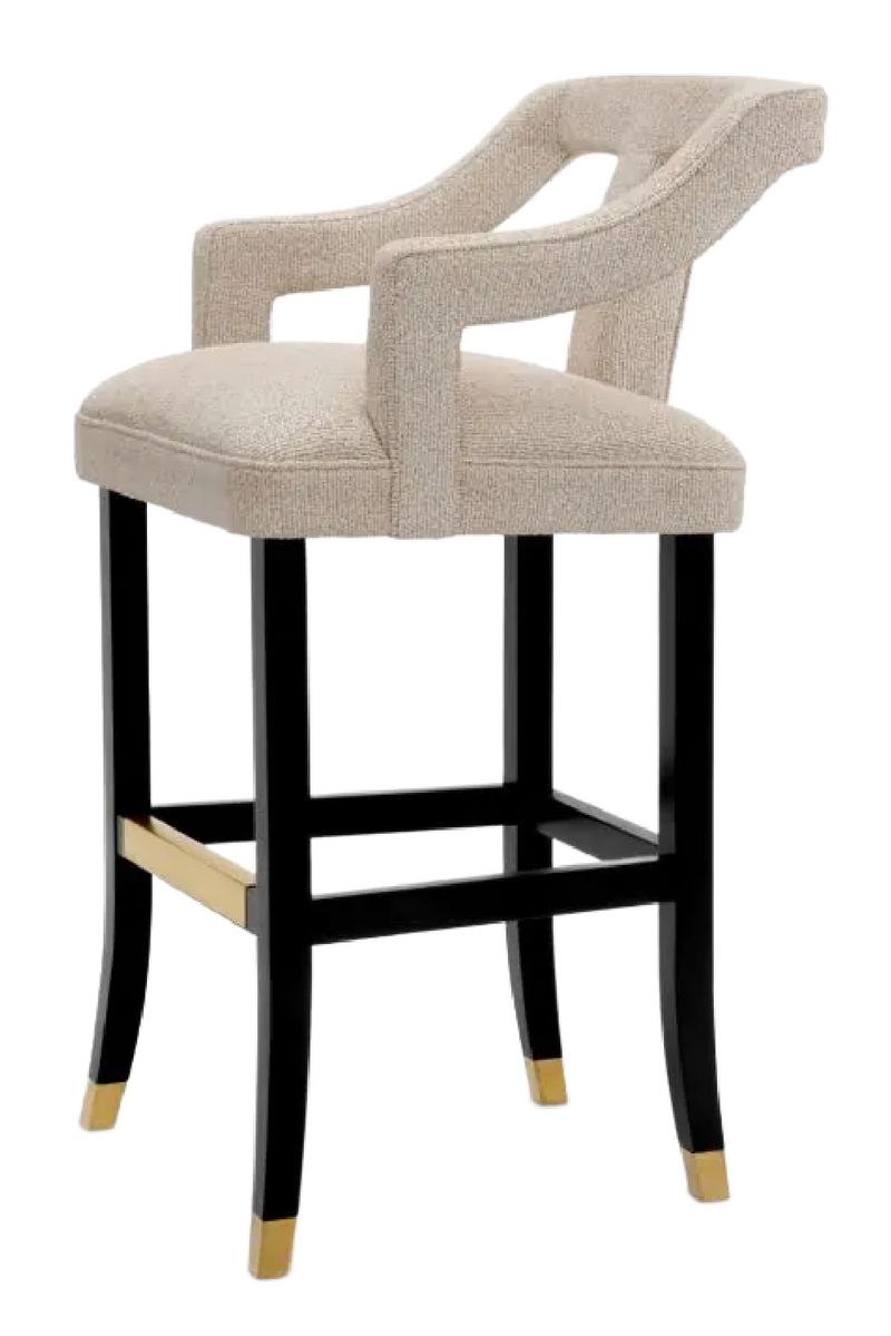 Beige Cut-Out Bar Stool | Met x Eichholtz Roumier